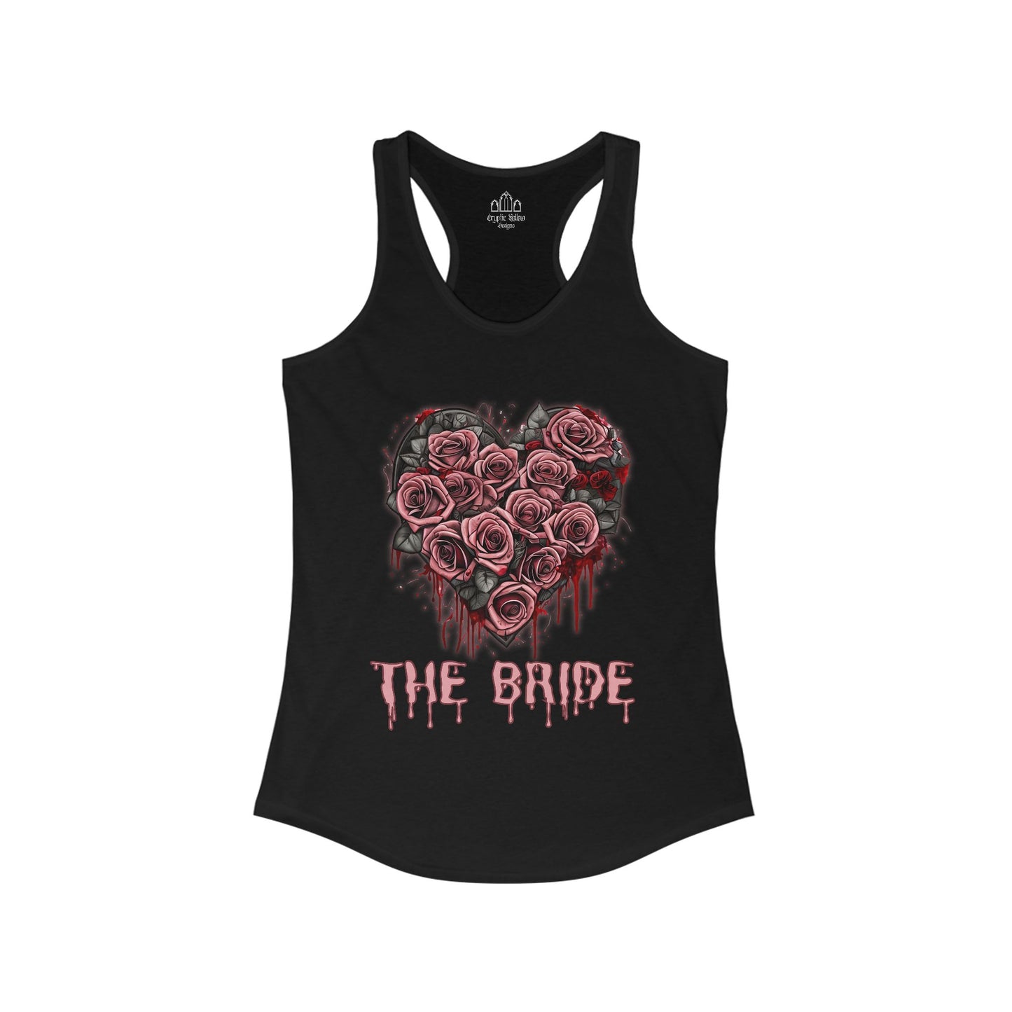 The Bride, Horror Themed Bridal Party Tank Top Women's Ideal Racerback Tank