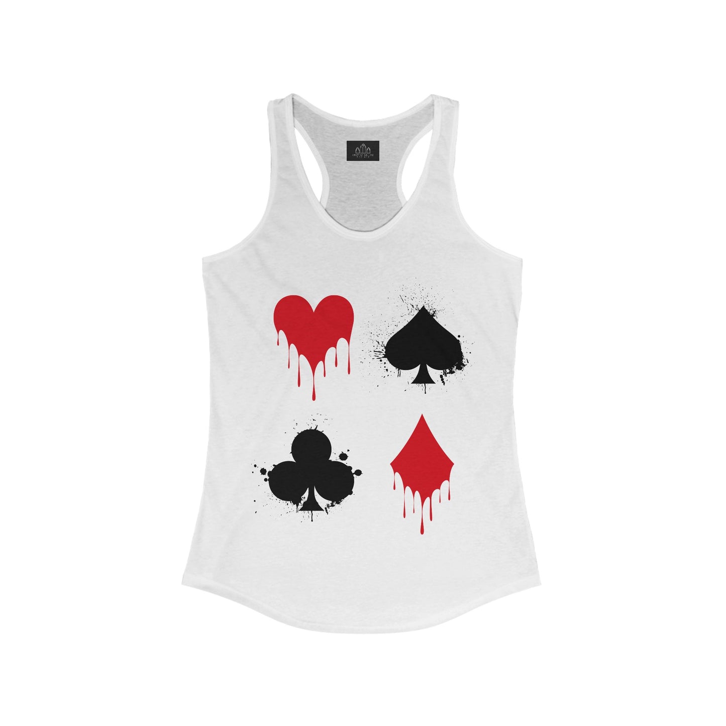Bloody Suits of Cards Horror Themed Women's Tank Top
