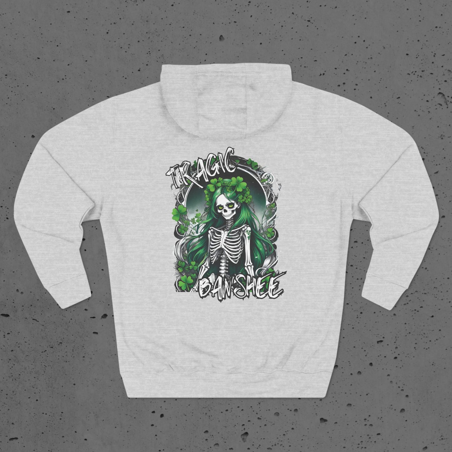 Tragic Banshee Unisex Pullover Softstyle Hoodie, Irish Punk Style Design