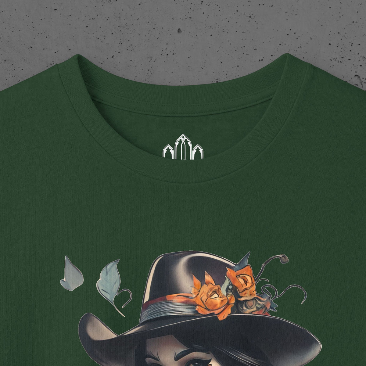 San Diego Sugar Skull Witch Long Sleeve Tee — Halloween Pumpkin Gothic Shirt