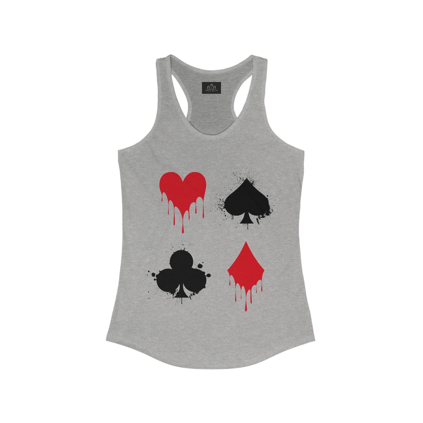 Bloody Suits of Cards Horror Themed Women's Tank Top