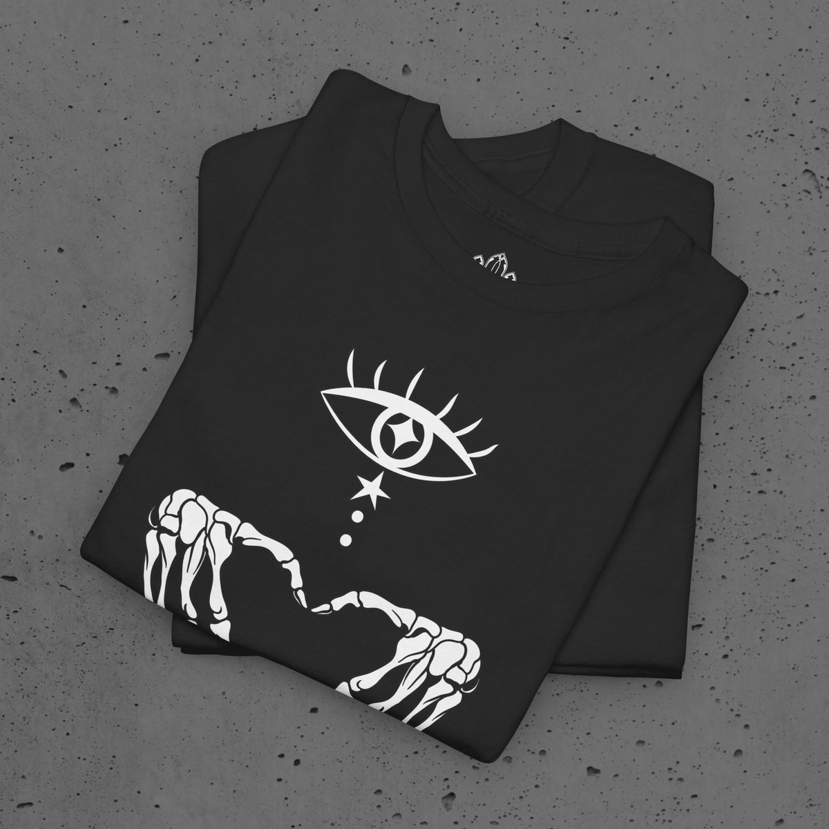 Skeleton Hands Animal Lover Tee — I Love Cats & Dogs Gothic Graphic