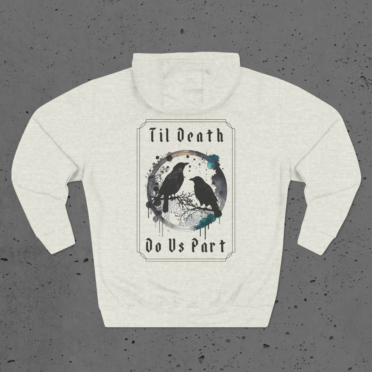 Raven Dark Romance Til Death Gothic Hoodie