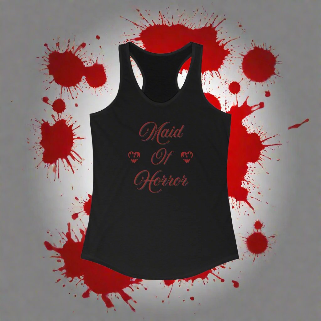 Maid of Honor, Horror Themed Bridal Party Women's Racerback Tank