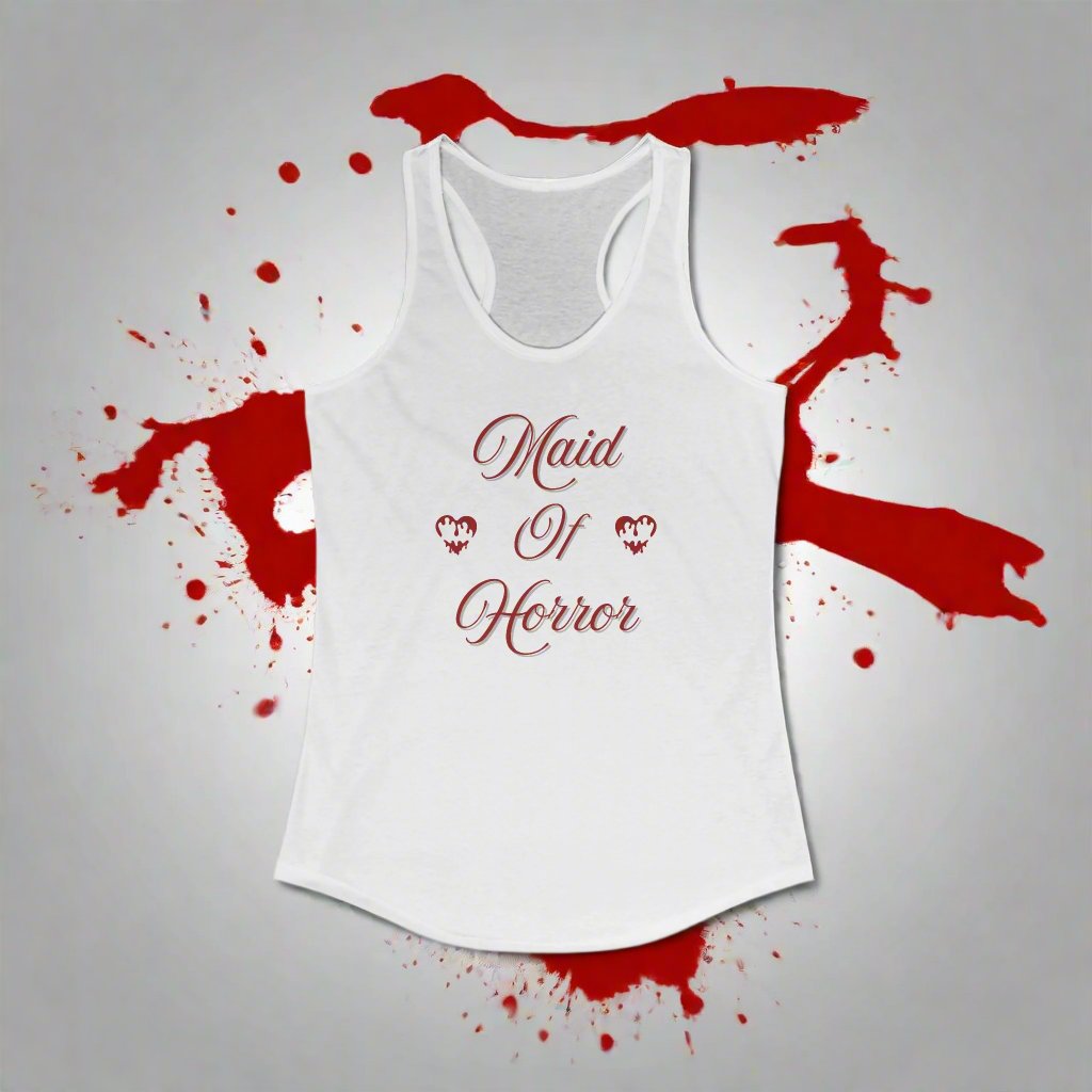 Maid of Honor, Horror Themed Bridal Party Women's Racerback Tank