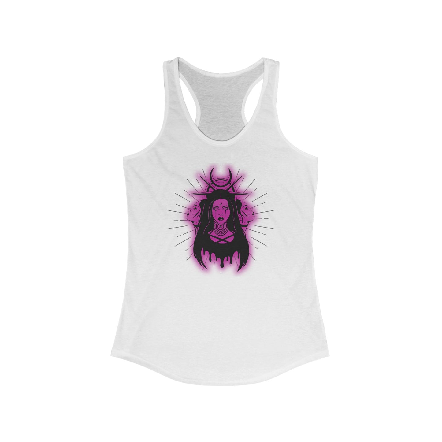 Triple Goddess Racerback Tank Top, Witchy Vibes Shirt