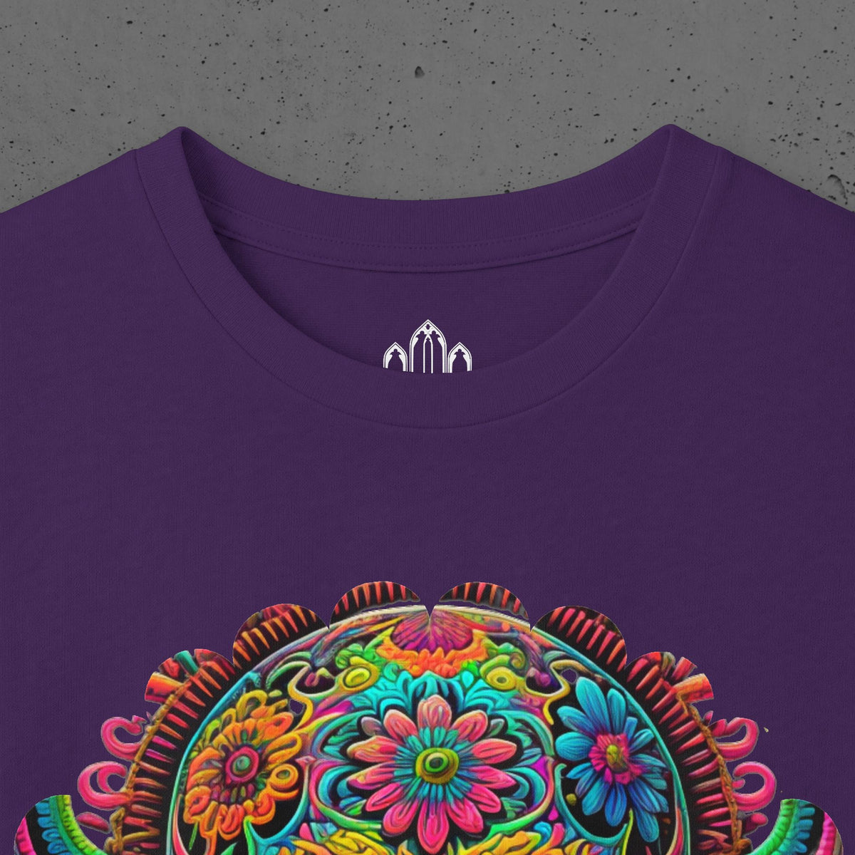 Psychedelic Sugar Skull Long Sleeve Tee
