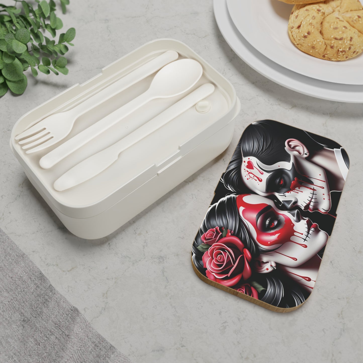 Dark Romance, Goth Love Bento Lunch Box