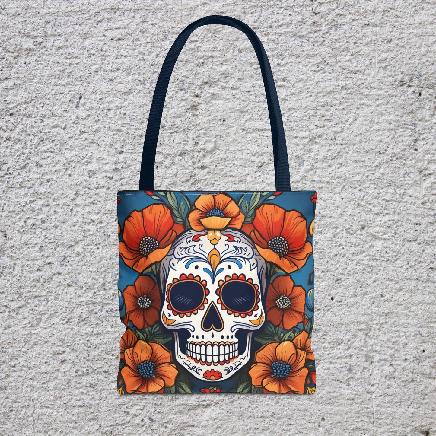 Sugar Skull and Poppies, Dead California Collection Tote Bag