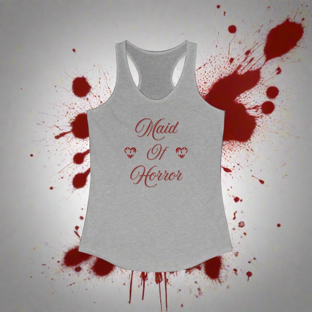 Maid of Honor, Horror Themed Bridal Party Women's Racerback Tank