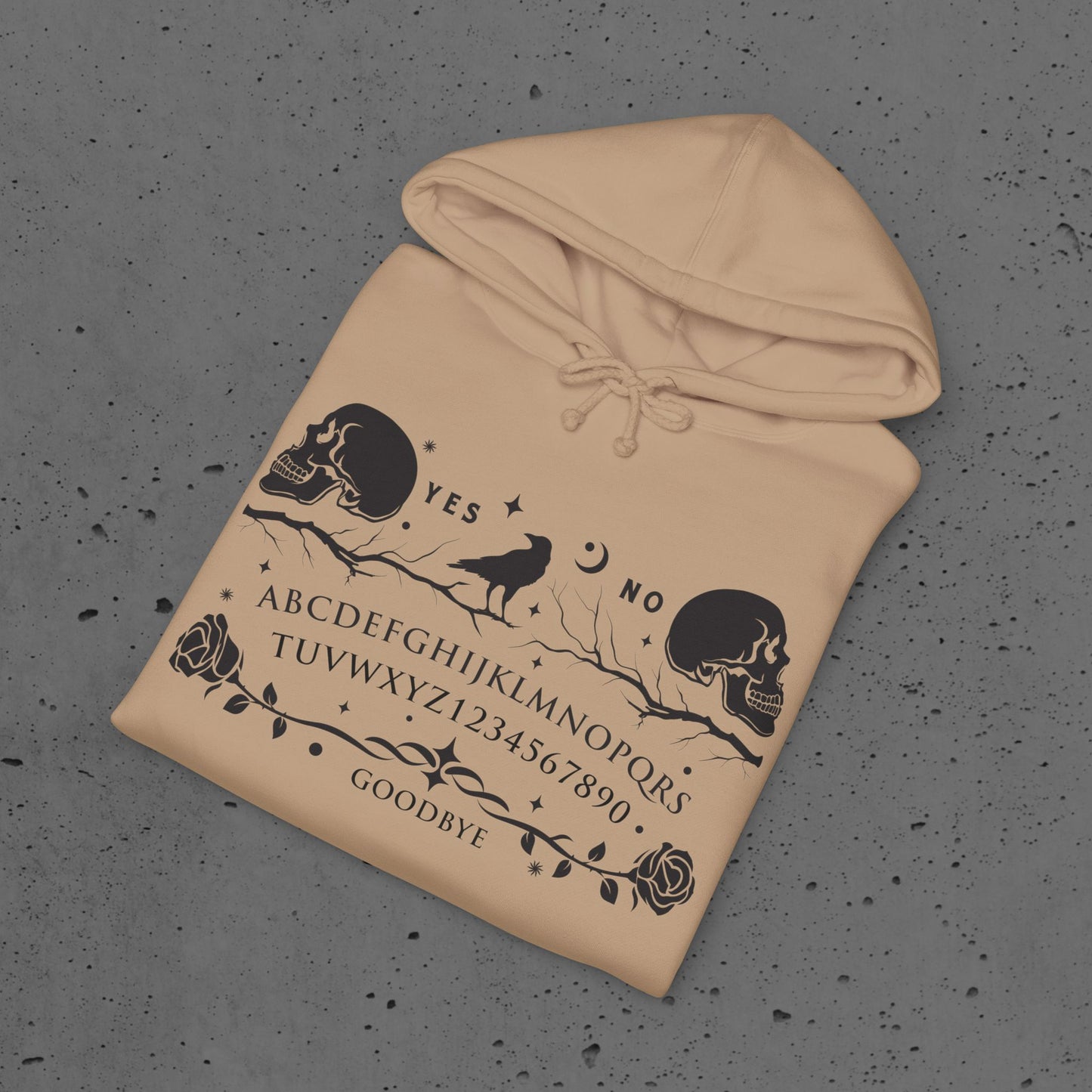 Ouija Skull Hoodie — Cryptic Hollow Designs
