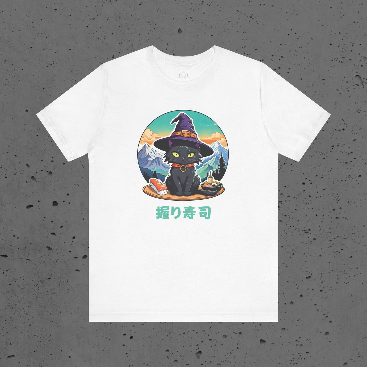 Anime Witchy Black Cat with Nigiri Unisex t-shirt