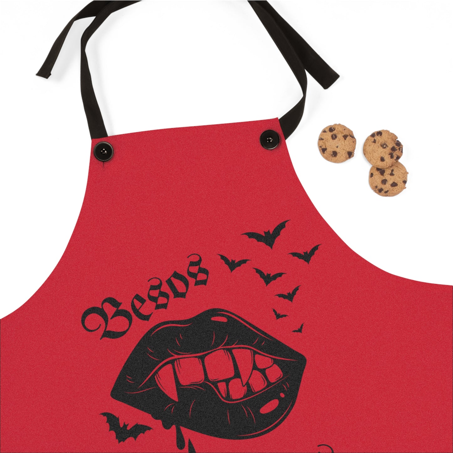 Horror Apron with Vampire Kisses, Besos Oscuros Design