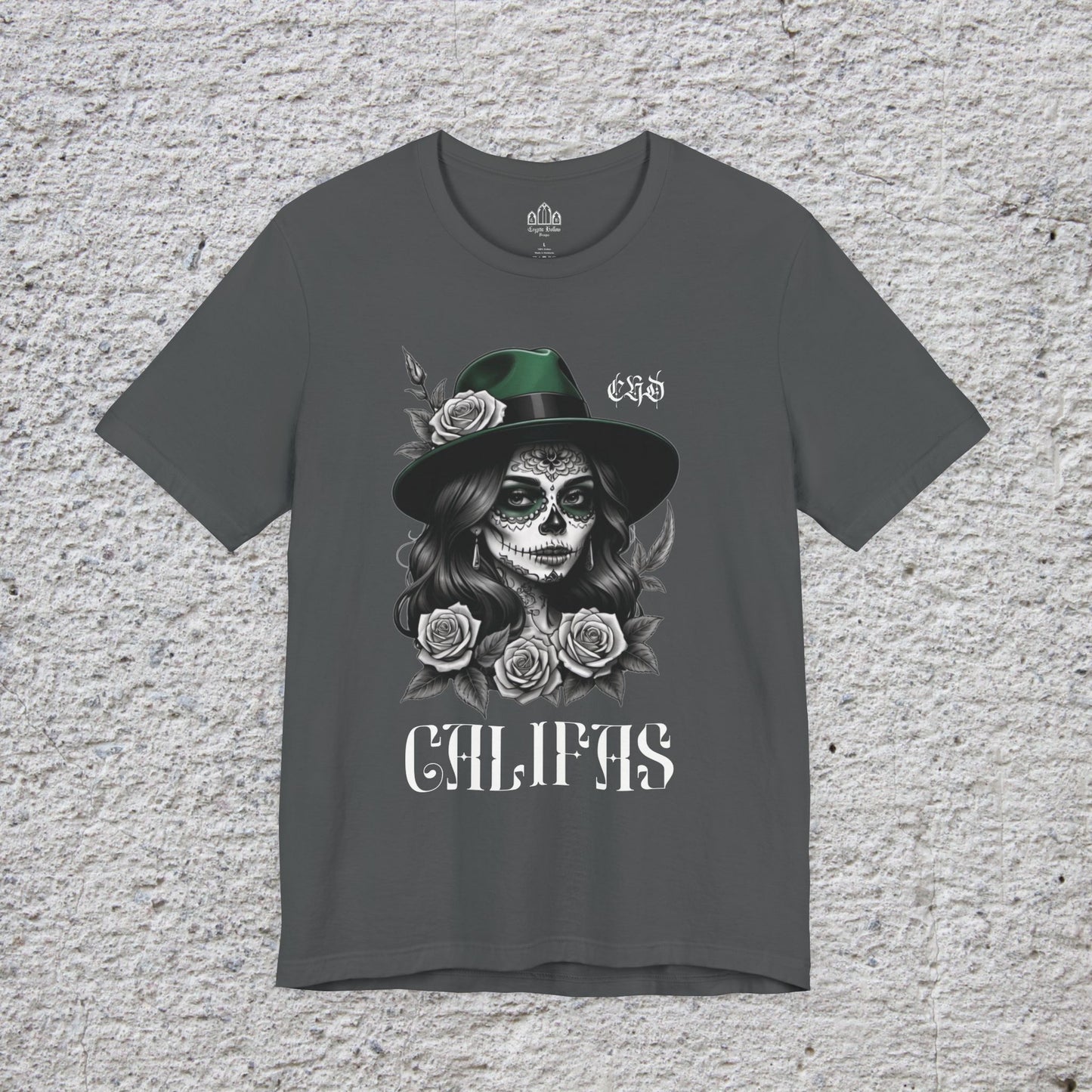 Chola Califas Unisex Tee - California Love and Fedora Design