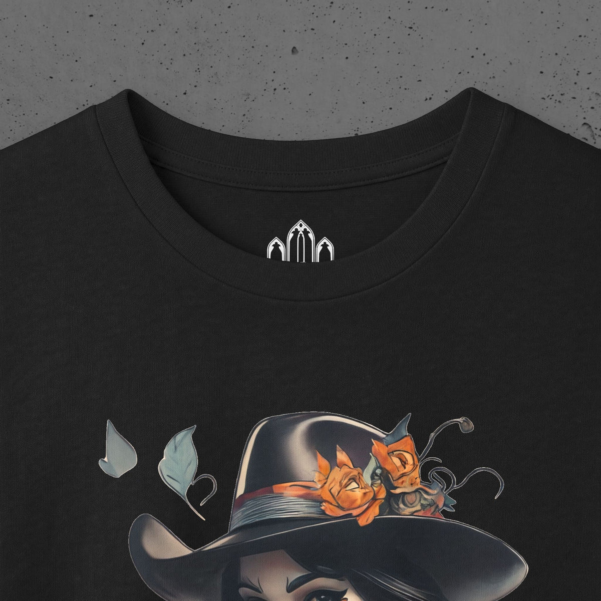 San Diego Sugar Skull Witch Long Sleeve Tee — Halloween Pumpkin Gothic Shirt