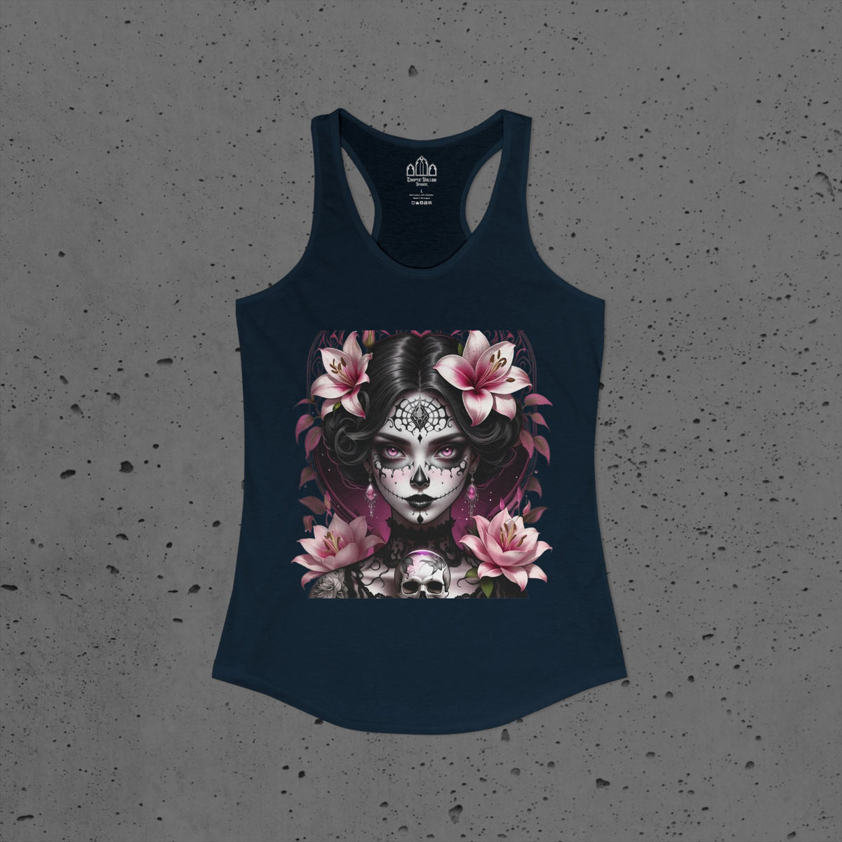 Goth Girl Stargazer Lily Racerback Tank
