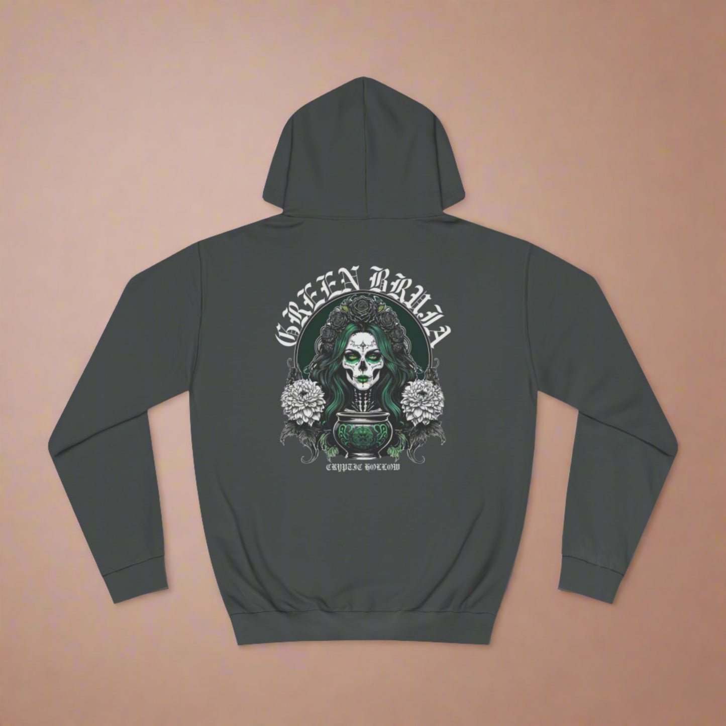 Green Bruja Unisex College Hoodie