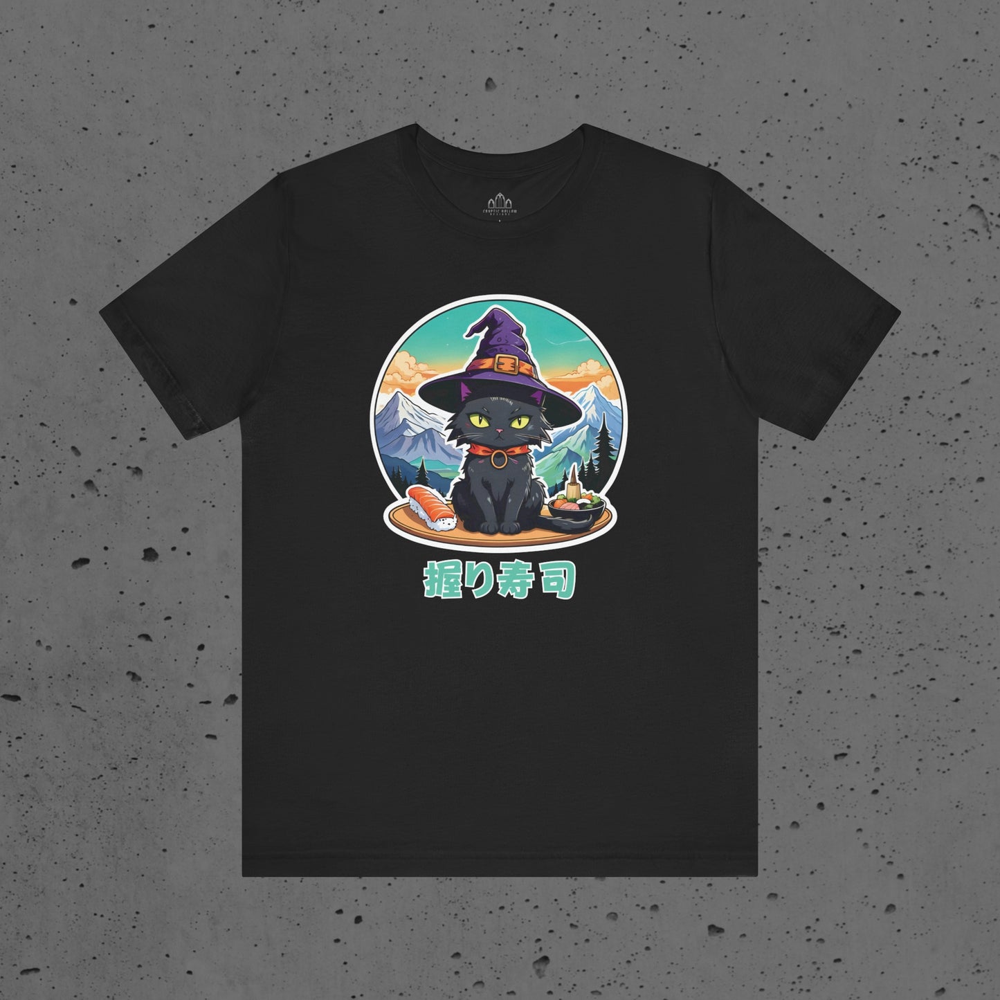 Anime Witchy Black Cat with Nigiri Unisex t-shirt