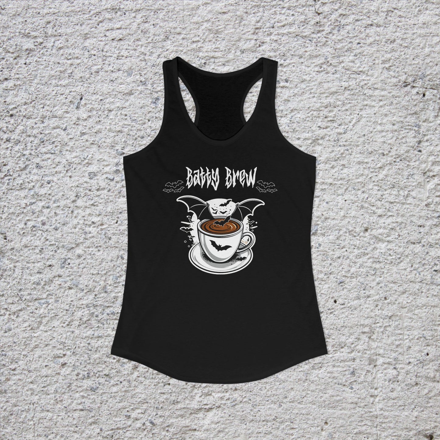Batty Brew Goth Coffee Racerback Tank — Women's Gothic Brew Tank