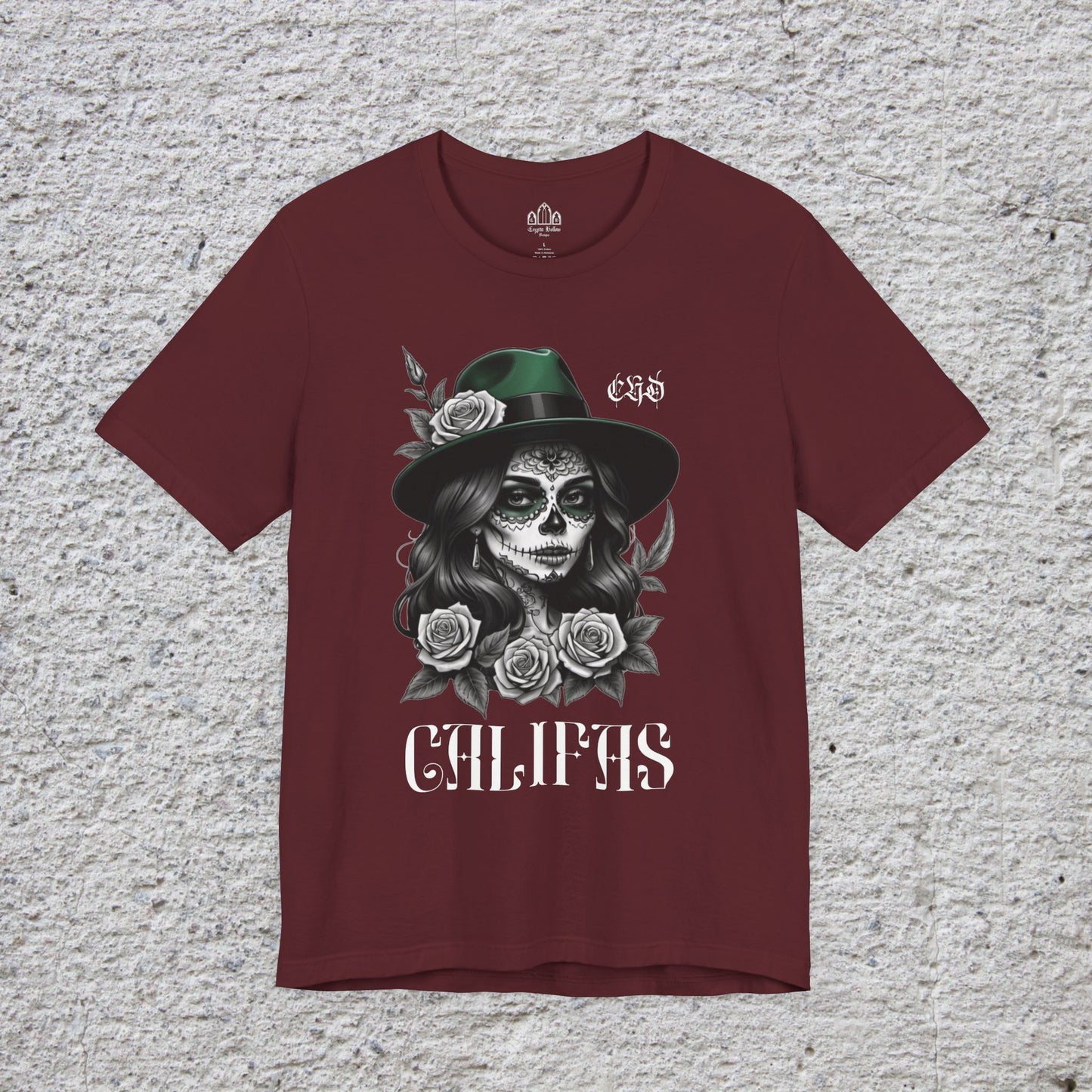 Chola Califas Unisex Tee - California Love and Fedora Design