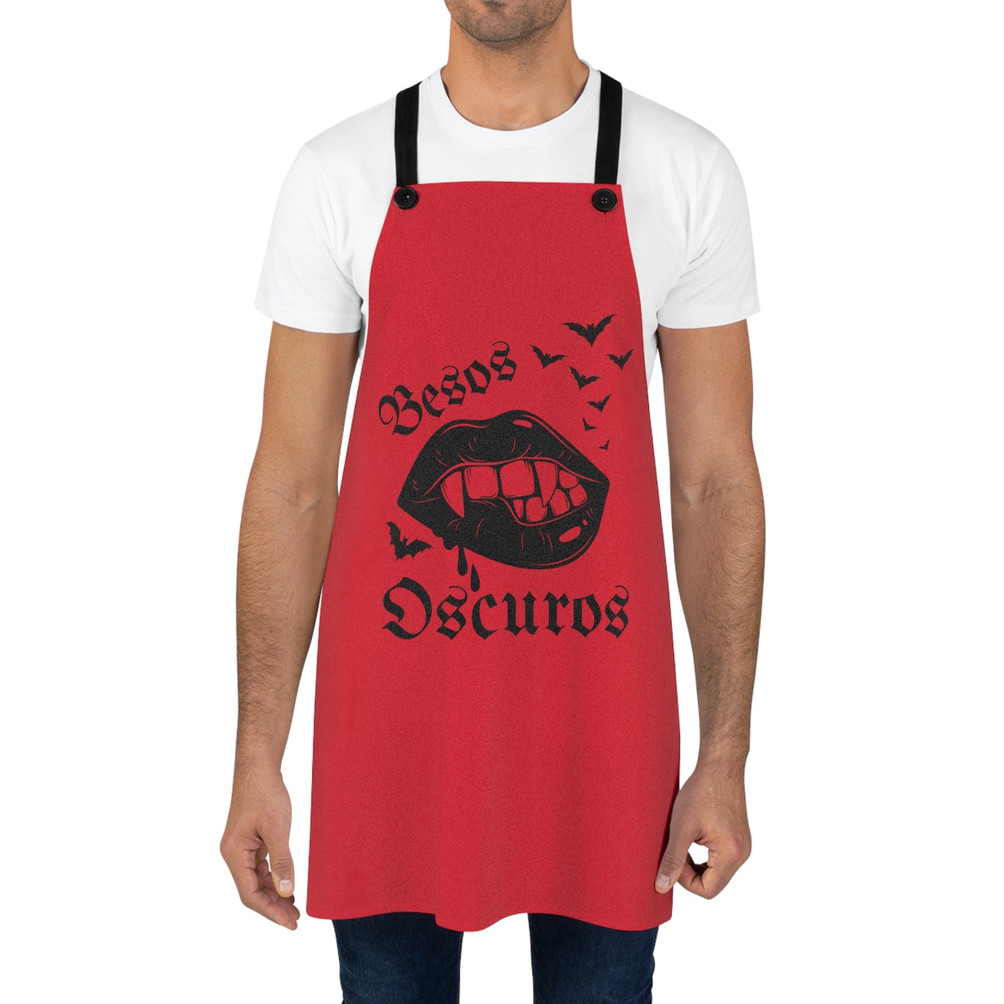 Horror Apron with Vampire Kisses, Besos Oscuros Design