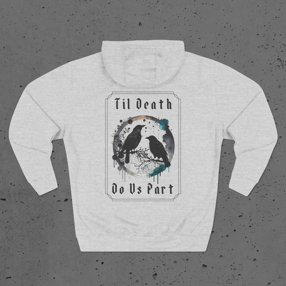 Raven Dark Romance Til Death Gothic Hoodie
