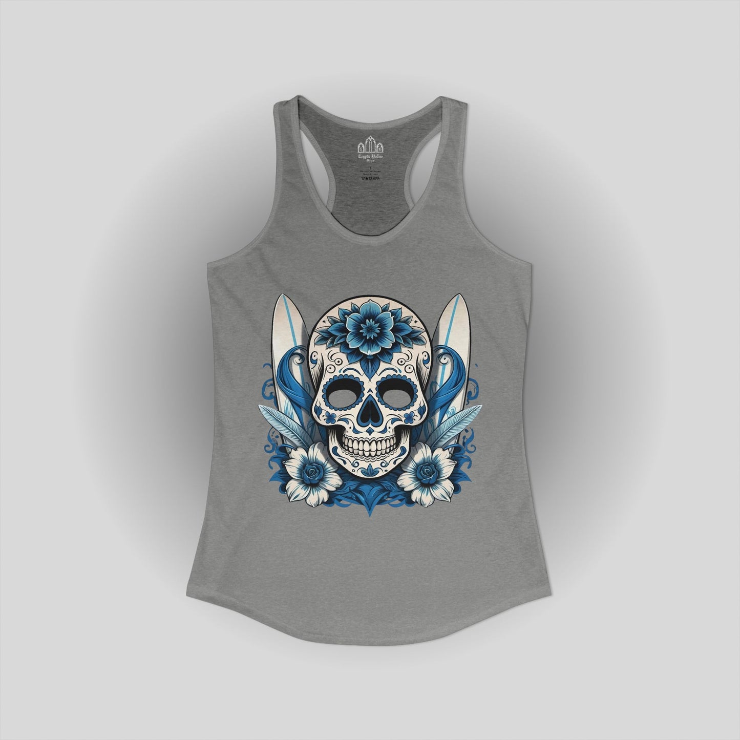 Sugar Skull and Surfboards Women's Tank Top