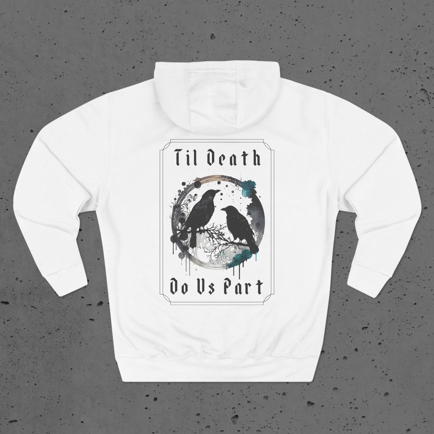 Til Death Do Us Part Unisex Softstyle Three-Panel Fleece Hoodie