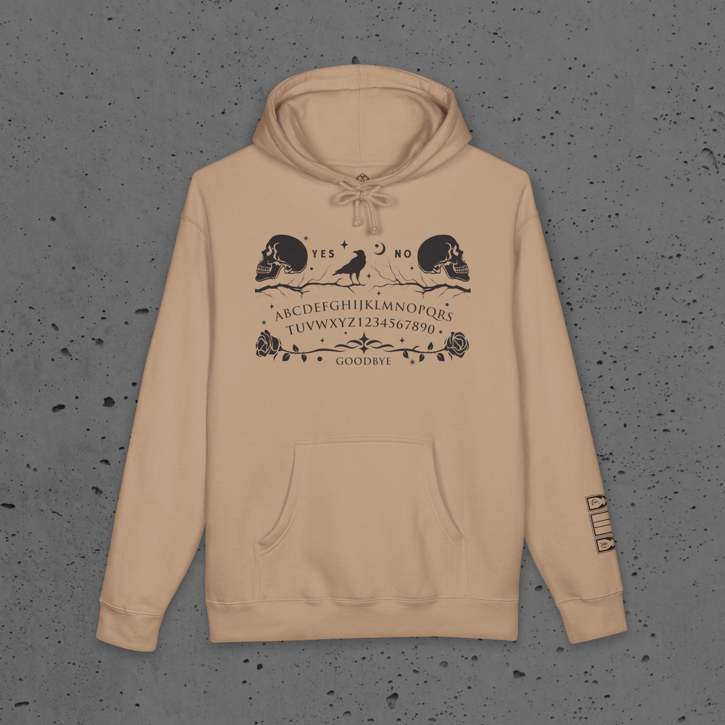 Ouija Skull Hoodie — Cryptic Hollow Designs