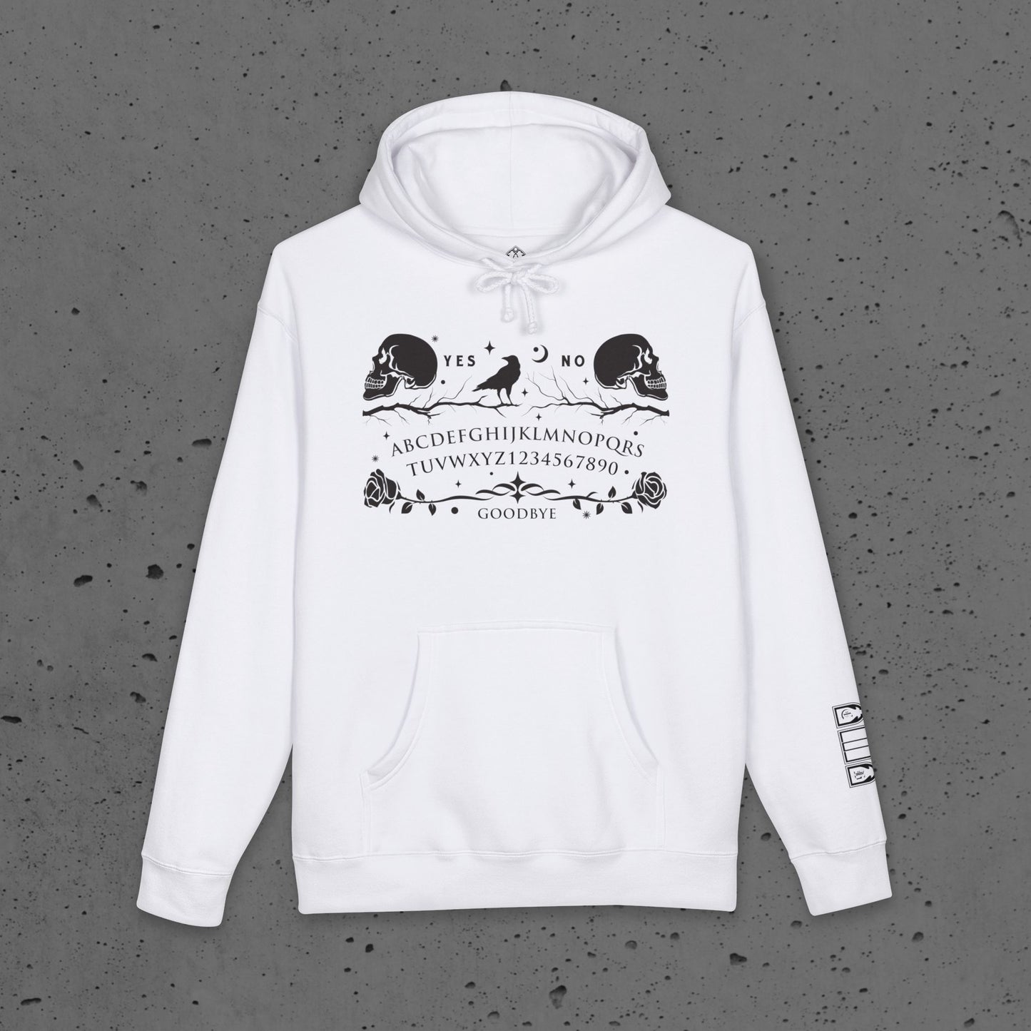 Ouija Skull Hoodie — Cryptic Hollow Designs