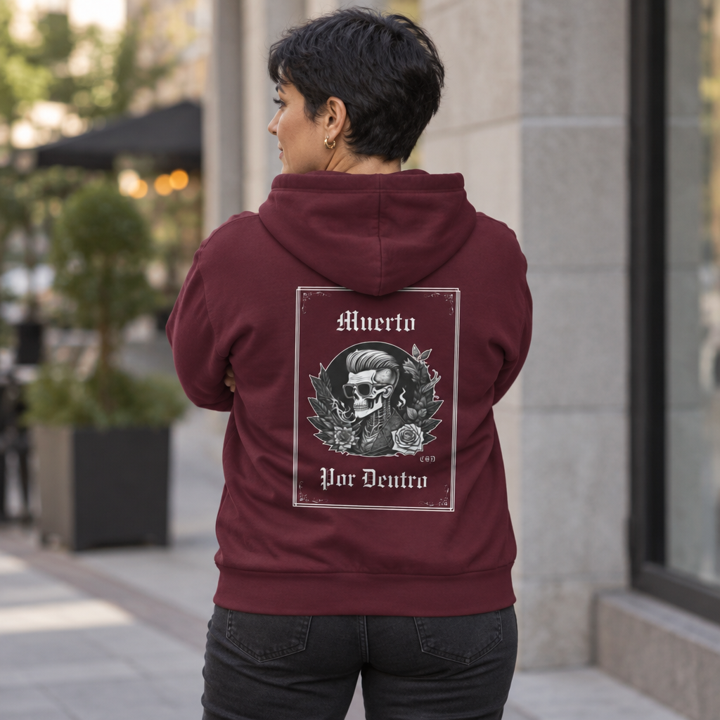 Skeleton Unisex Hoodie - Dead Inside 'Muerto Pro Dentro' Design