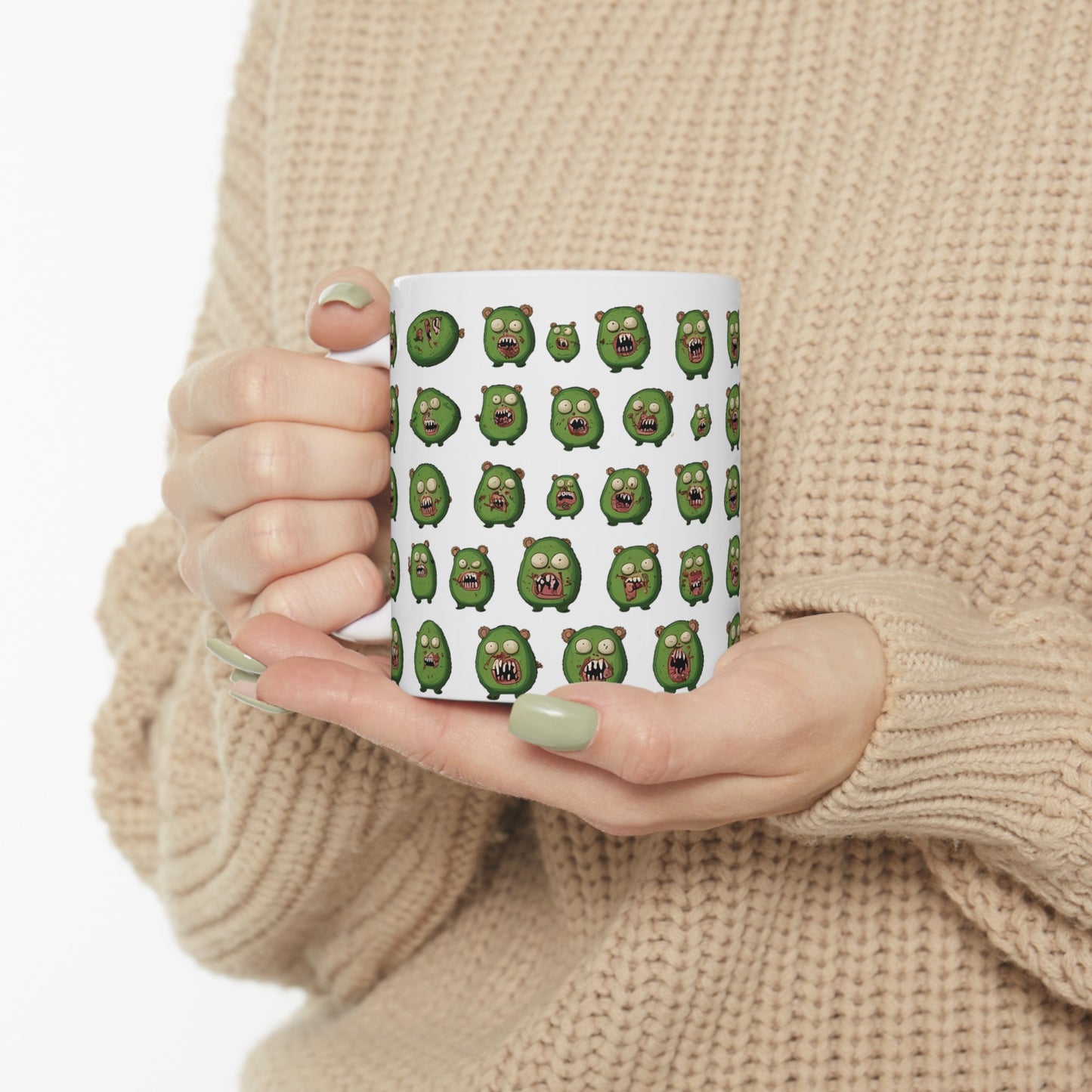 Zombie Avocado Ceramic Mug