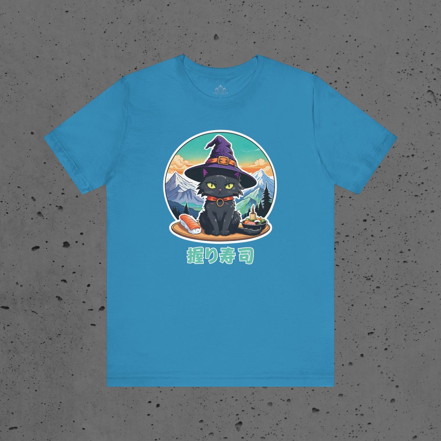 Anime Witchy Black Cat with Nigiri Unisex t-shirt