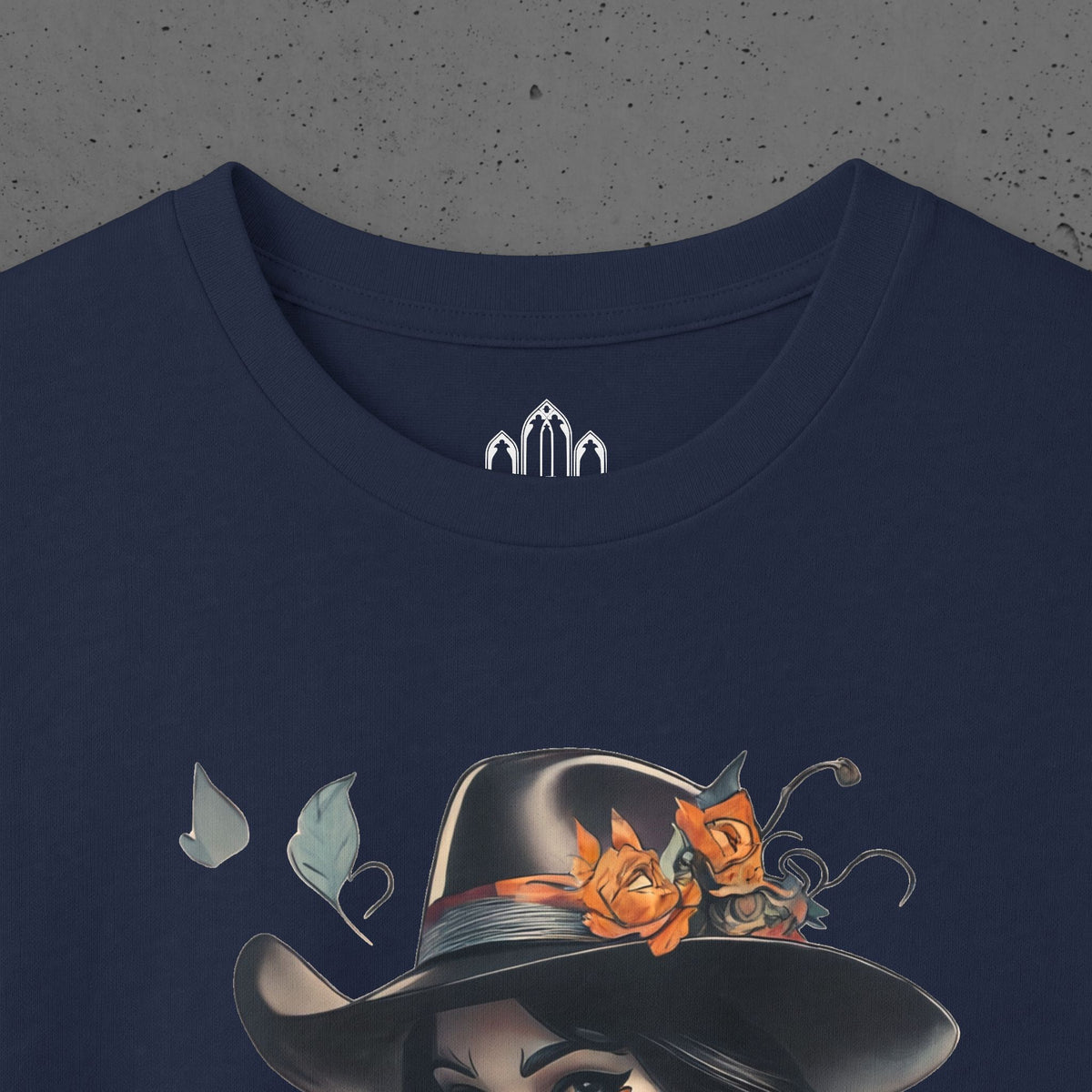 San Diego Sugar Skull Witch Long Sleeve Tee — Halloween Pumpkin Gothic Shirt