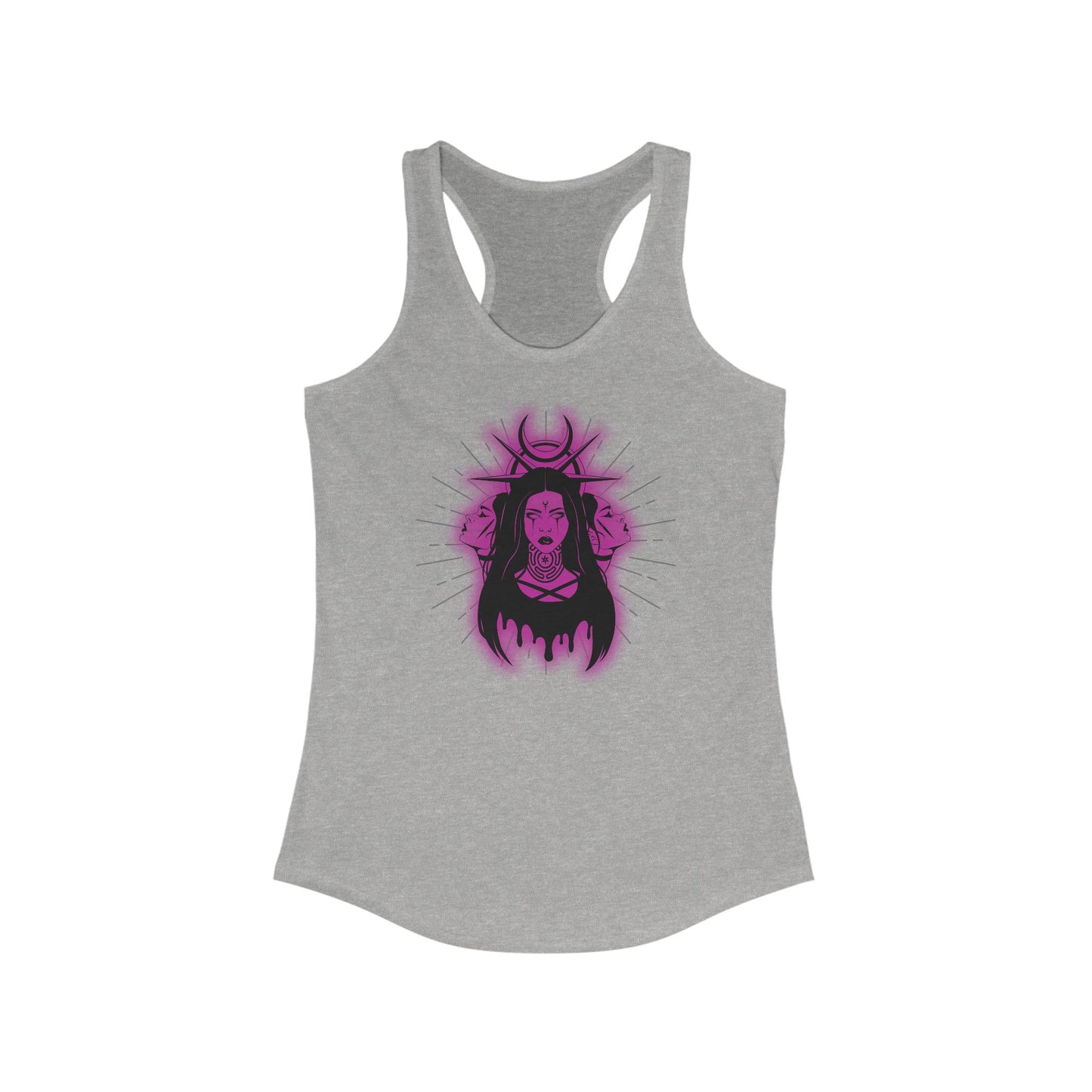 Triple Goddess Racerback Tank Top, Witchy Vibes Shirt