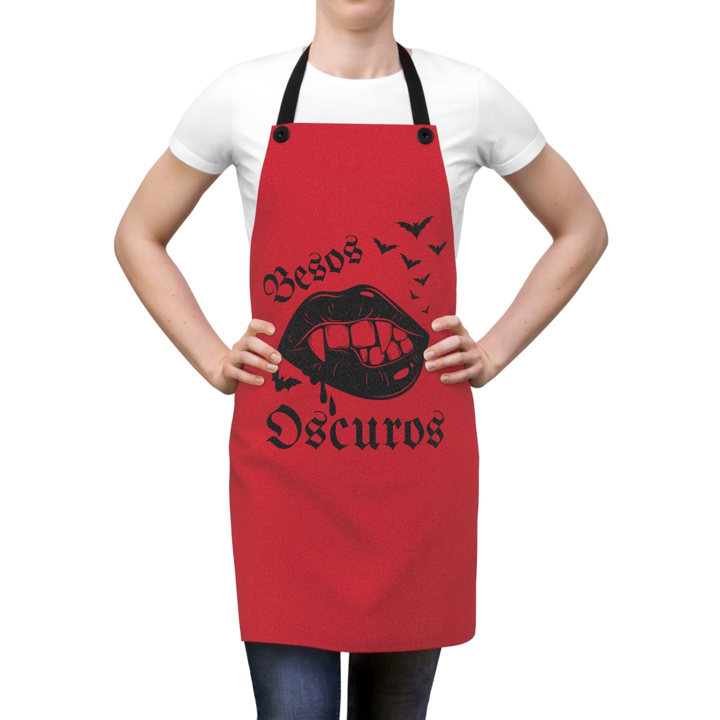 Horror Apron with Vampire Kisses, Besos Oscuros Design