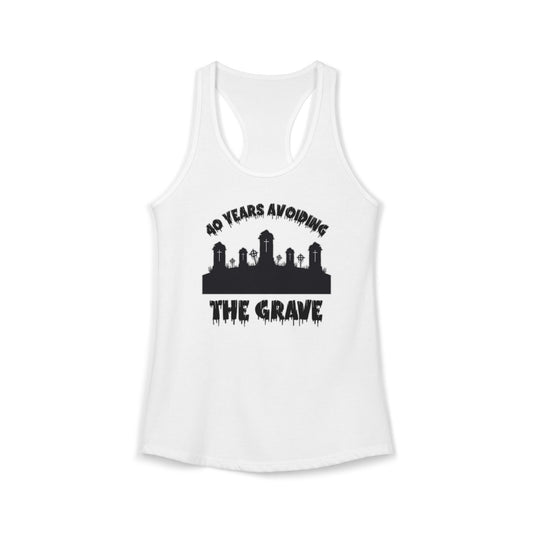 Women's Tank Racerback - Goth 40th Birthday Spooky Top