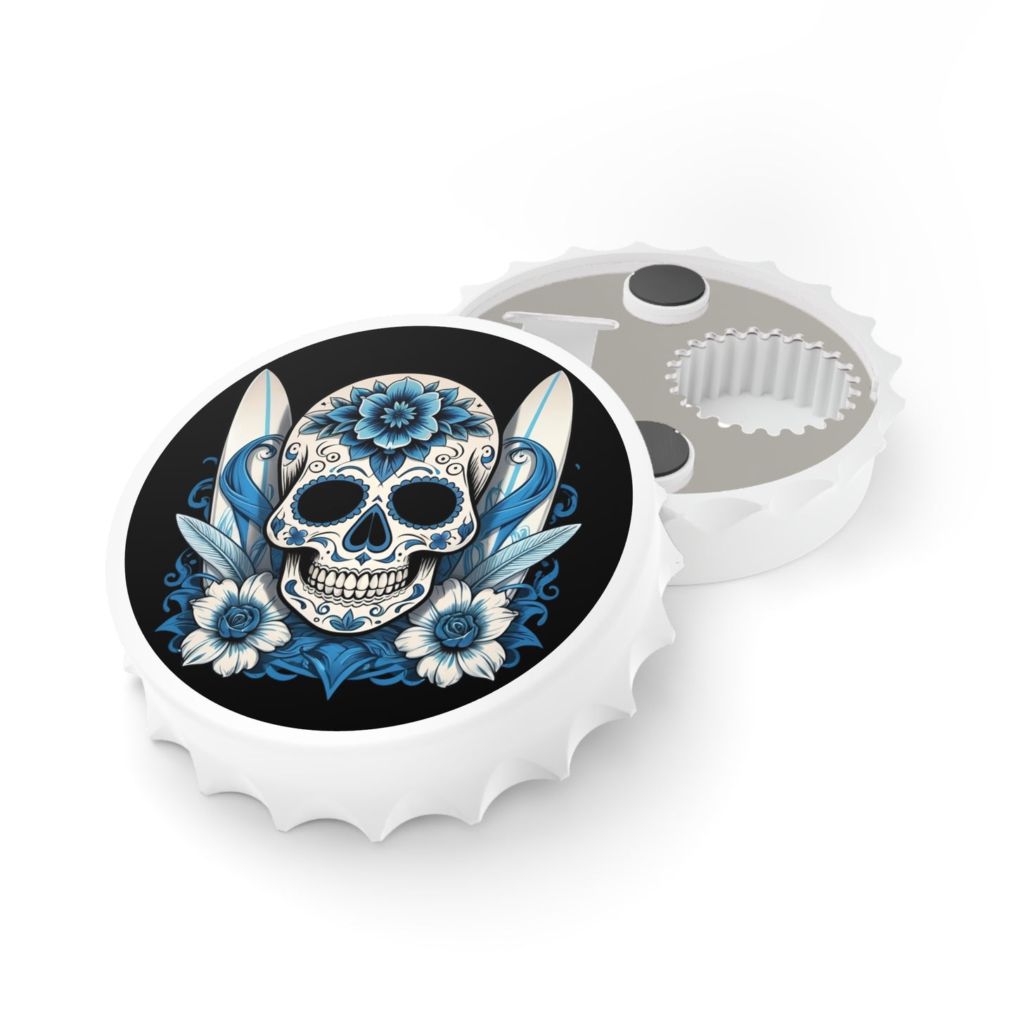 Sugar Skull and Surfboards, Dead California Bottle Opener