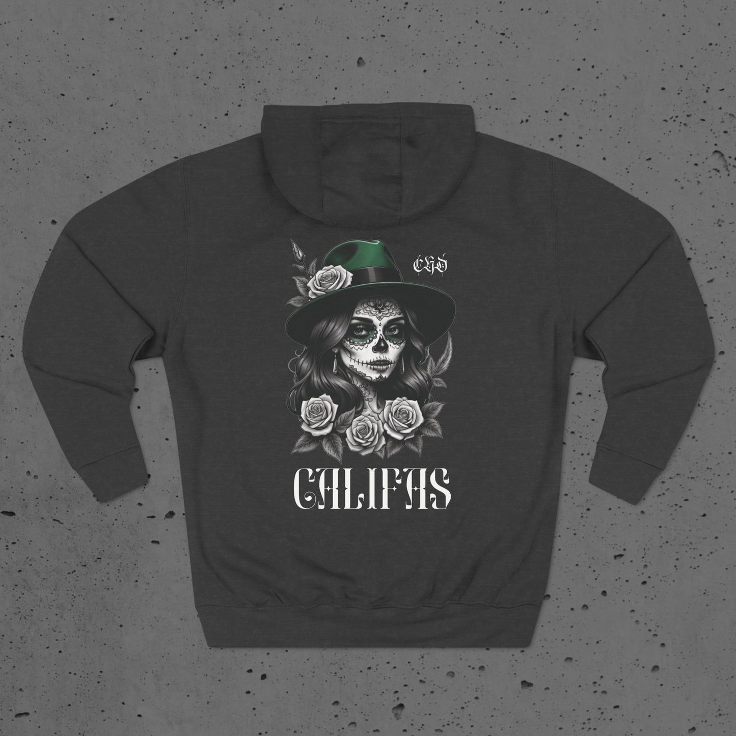 Califas Girl with Fedora Unisex Softstyle Hoodie