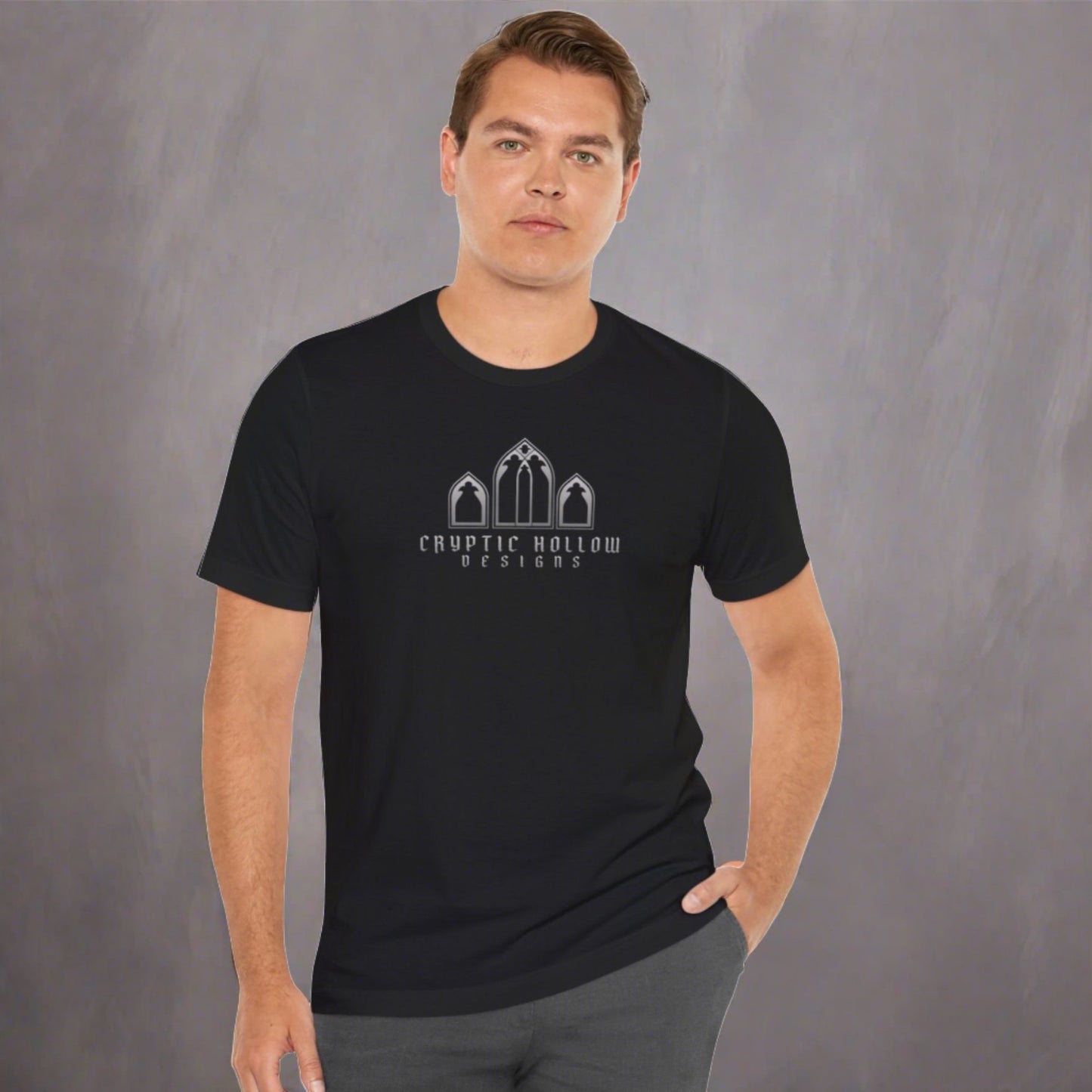 Cryptic Hollow Logo Men's Short Sleeve T-Shirt