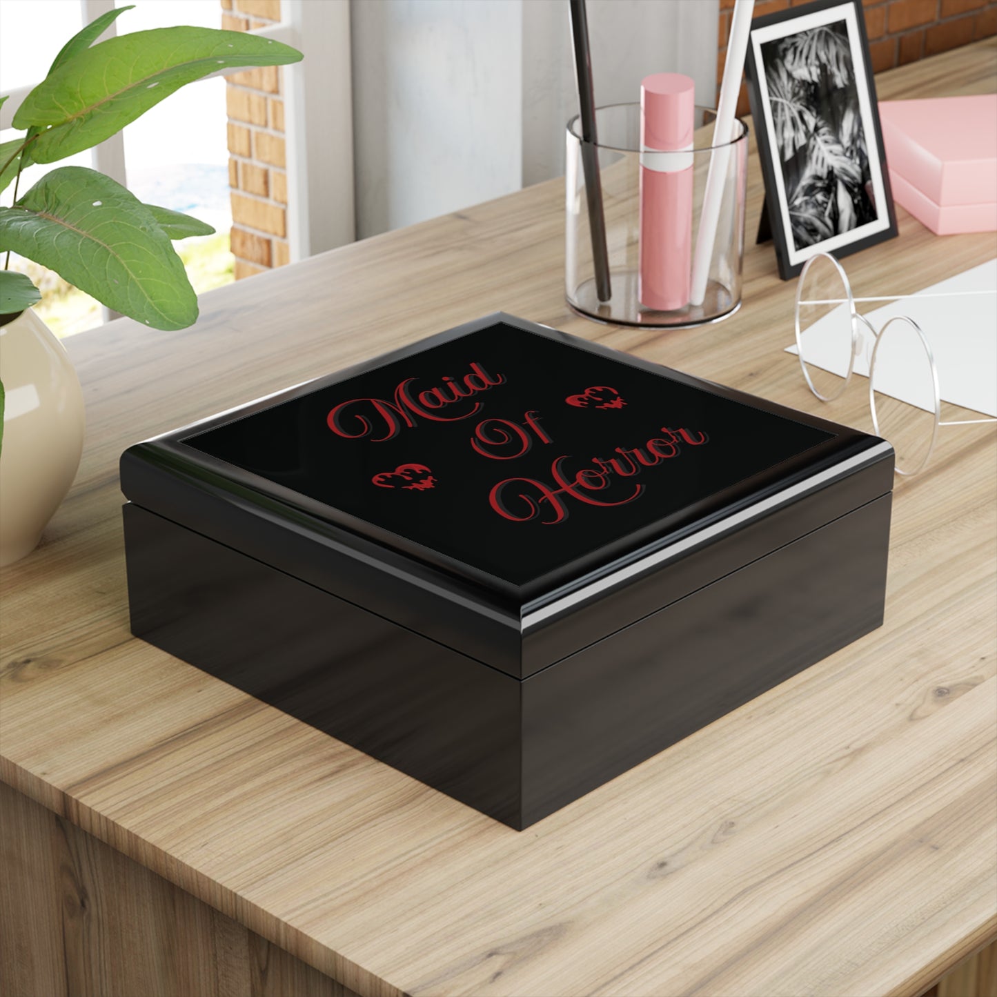 Jewelry Box - Maid of Honor Gift for Alt or Goth Girls, Horror Lovers