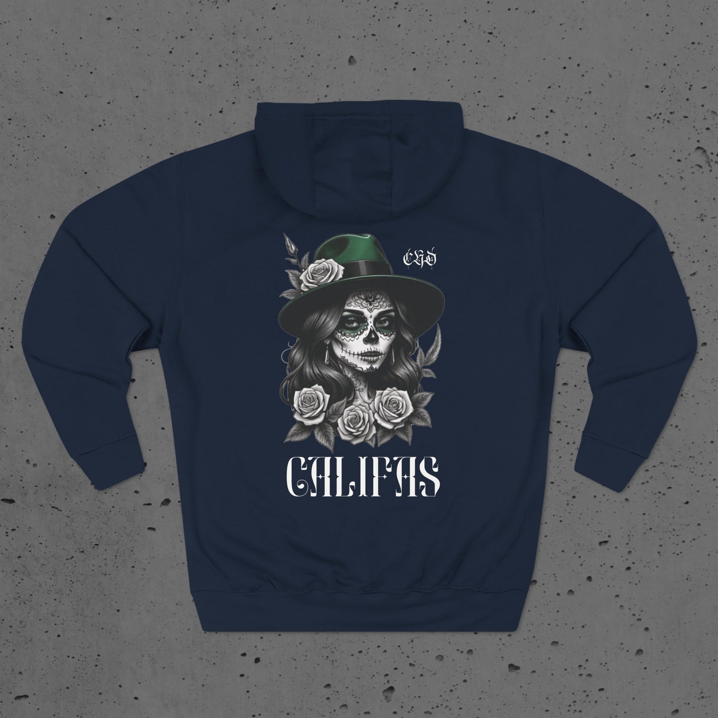 Califas Girl with Fedora Unisex Softstyle Hoodie