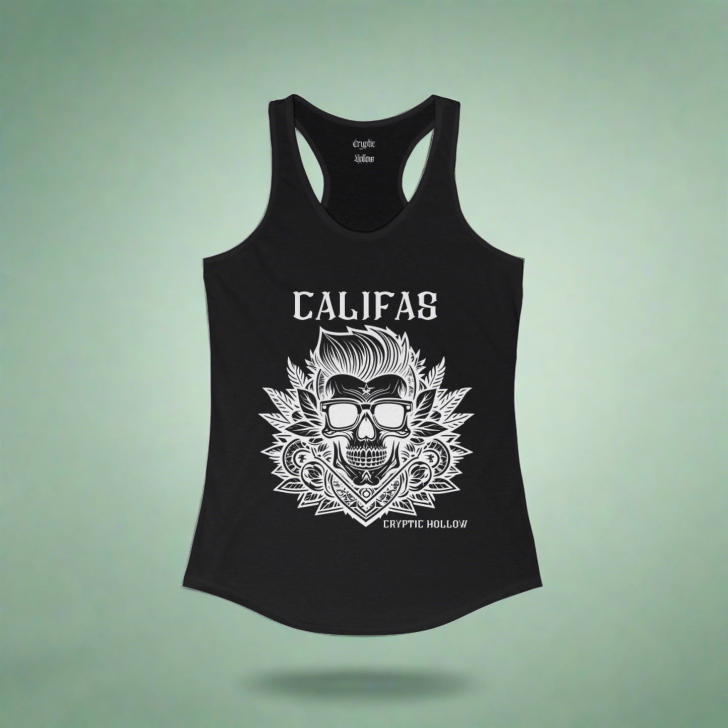 Califas Skull Women's Racerback Tank Top