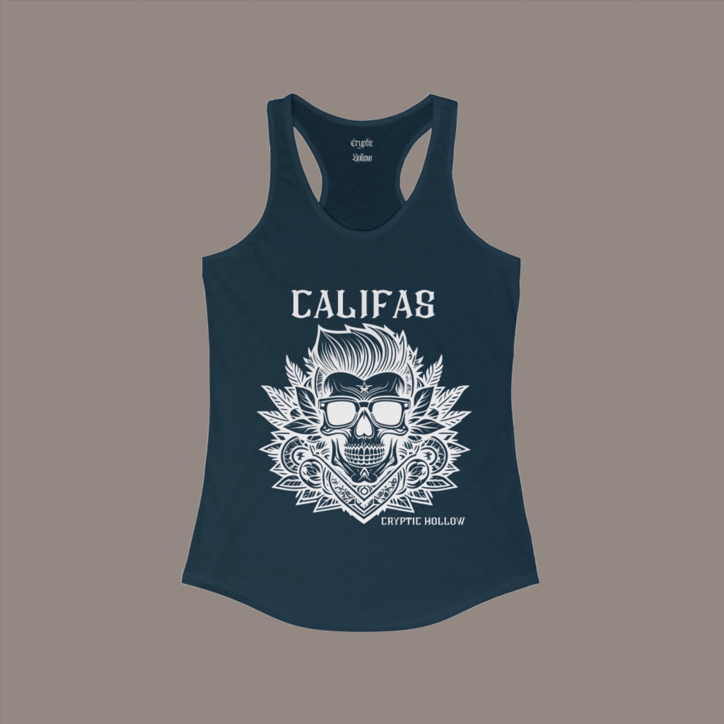 Califas Skull Women's Racerback Tank Top