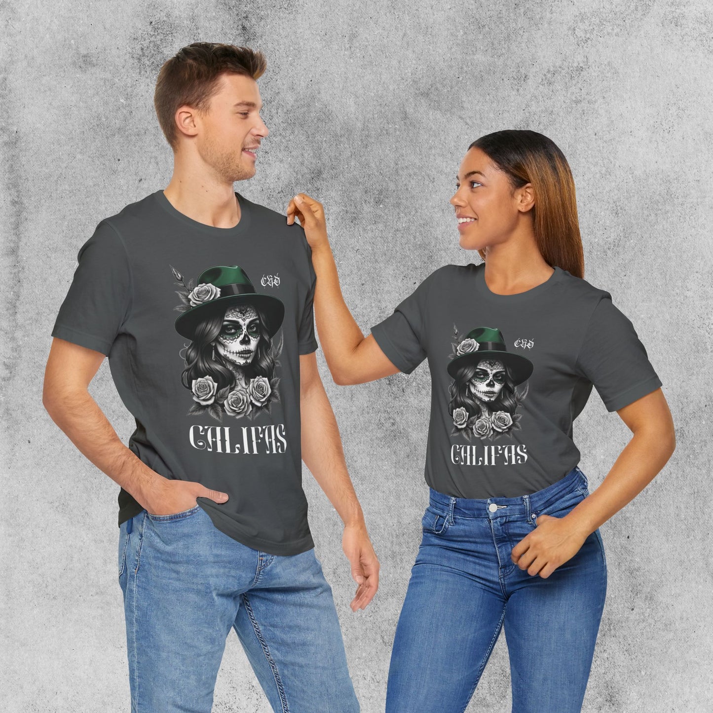 Chola Califas Unisex Tee - California Love and Fedora Design
