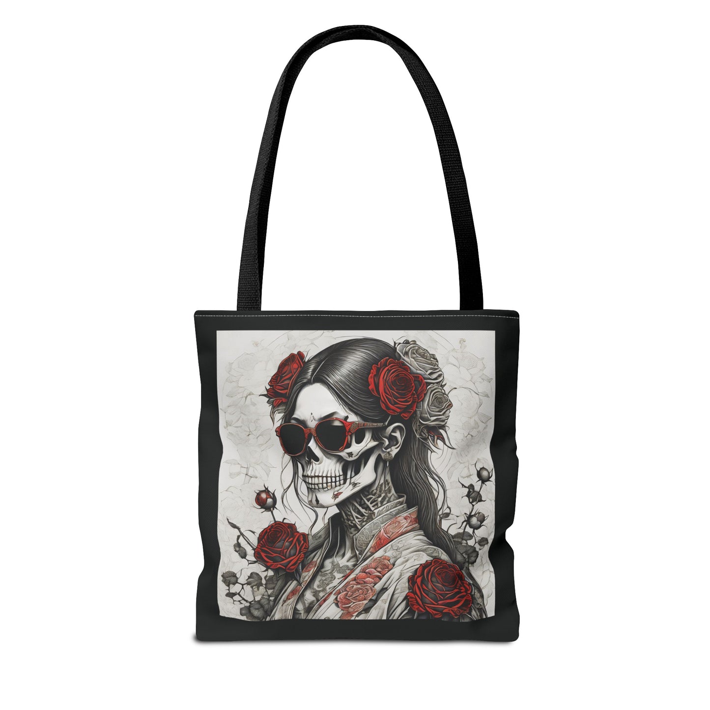 Skeleton Girl, Japanese Style Tote Bag