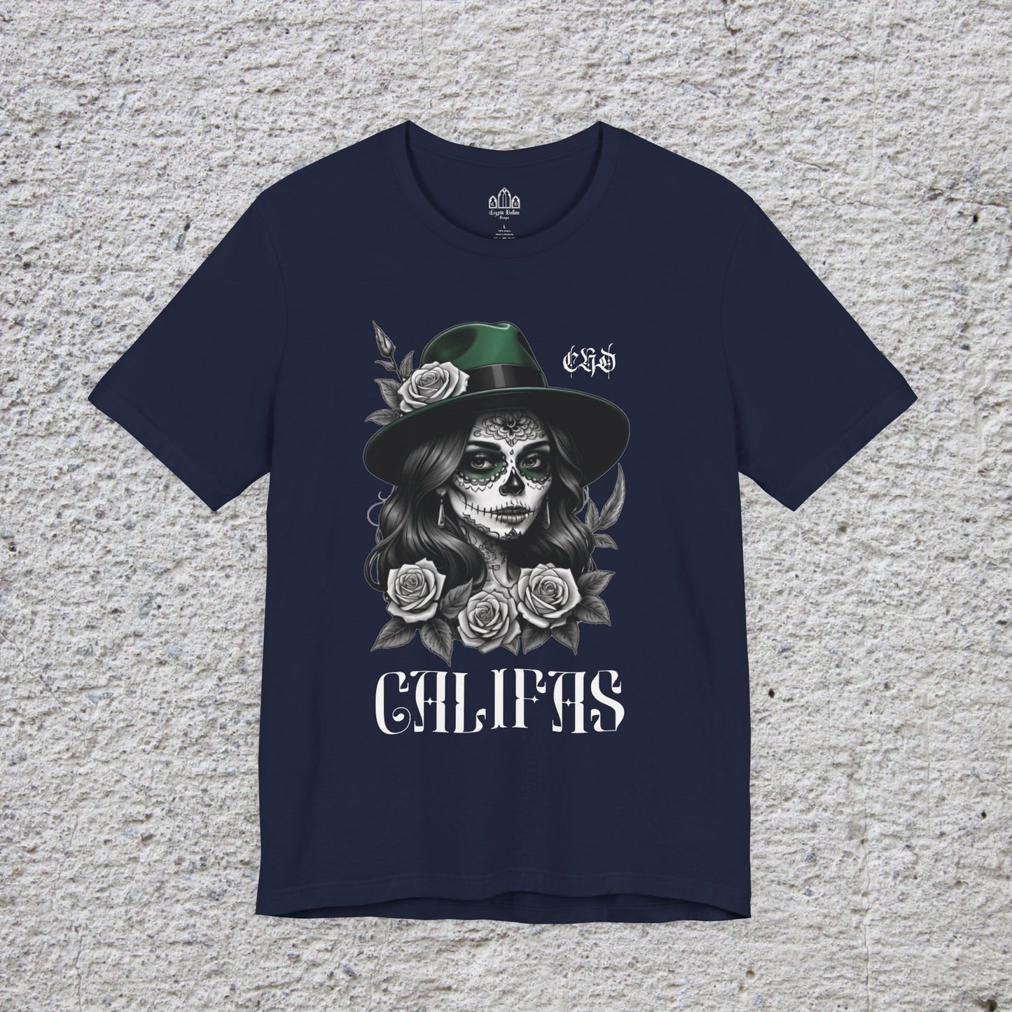 Chola Califas Unisex Tee - California Love and Fedora Design