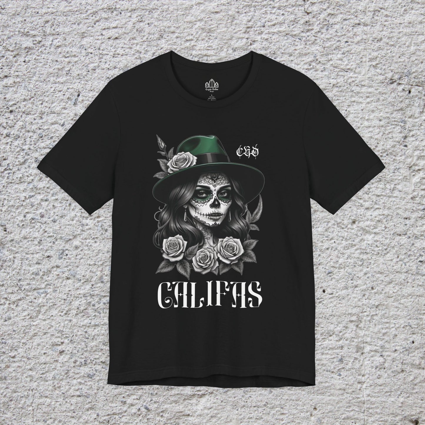 Chola Califas Unisex Tee - California Love and Fedora Design