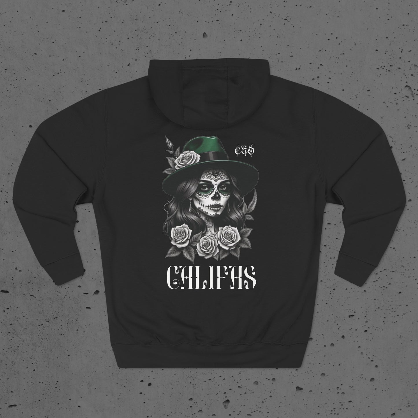 Califas Girl with Fedora Unisex Softstyle Hoodie