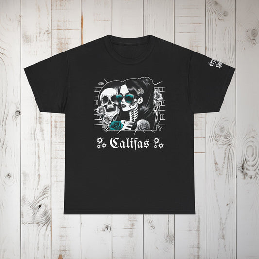 Califas and Bullets Unisex Heavy Cotton Tee Shirt